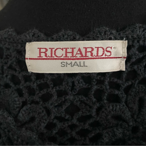 Vintage 90’s Richards Floral chunky Open Knit Cardigan - Picture 5 of 7